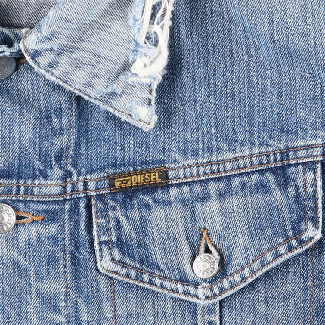 Diesel denim jacket, made in Italy, men's size M cotton blue type Vintage Second Hand