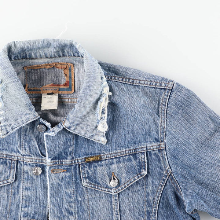 Diesel denim jacket, made in Italy, men's size M cotton blue type Vintage Second Hand