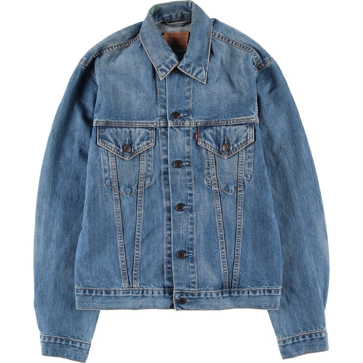 90'S Levi's 70500-0449 Euro Model Denim Jacket, Men's Size L, Vintage cotton blue type Vintage Second Hand