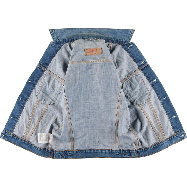 90'S Levi's 70500-0449 Euro Model Denim Jacket, Men's Size L, Vintage cotton blue type Vintage Second Hand