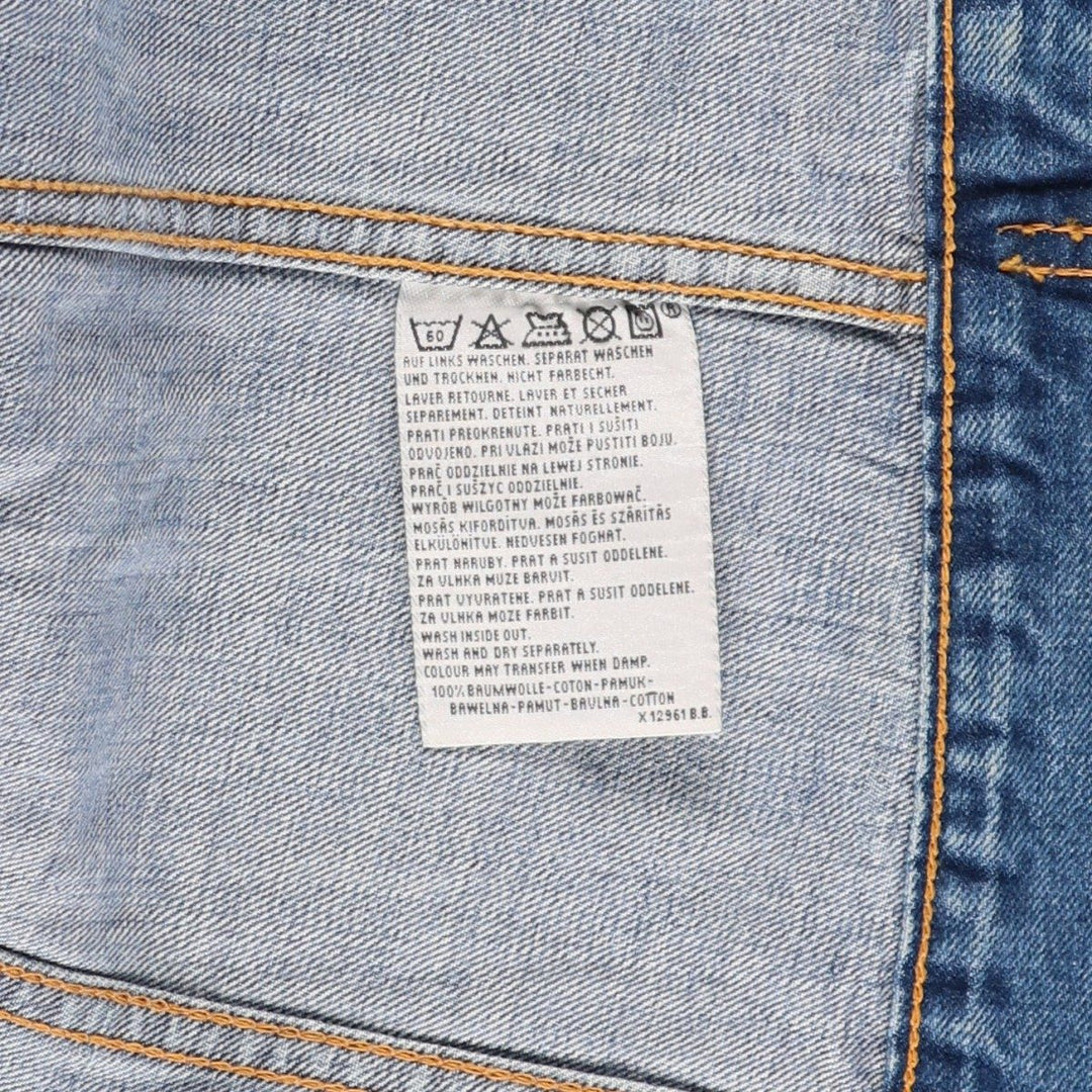 90'S Levi's 70500-0449 Euro Model Denim Jacket, Men's Size L, Vintage cotton blue type Vintage Second Hand