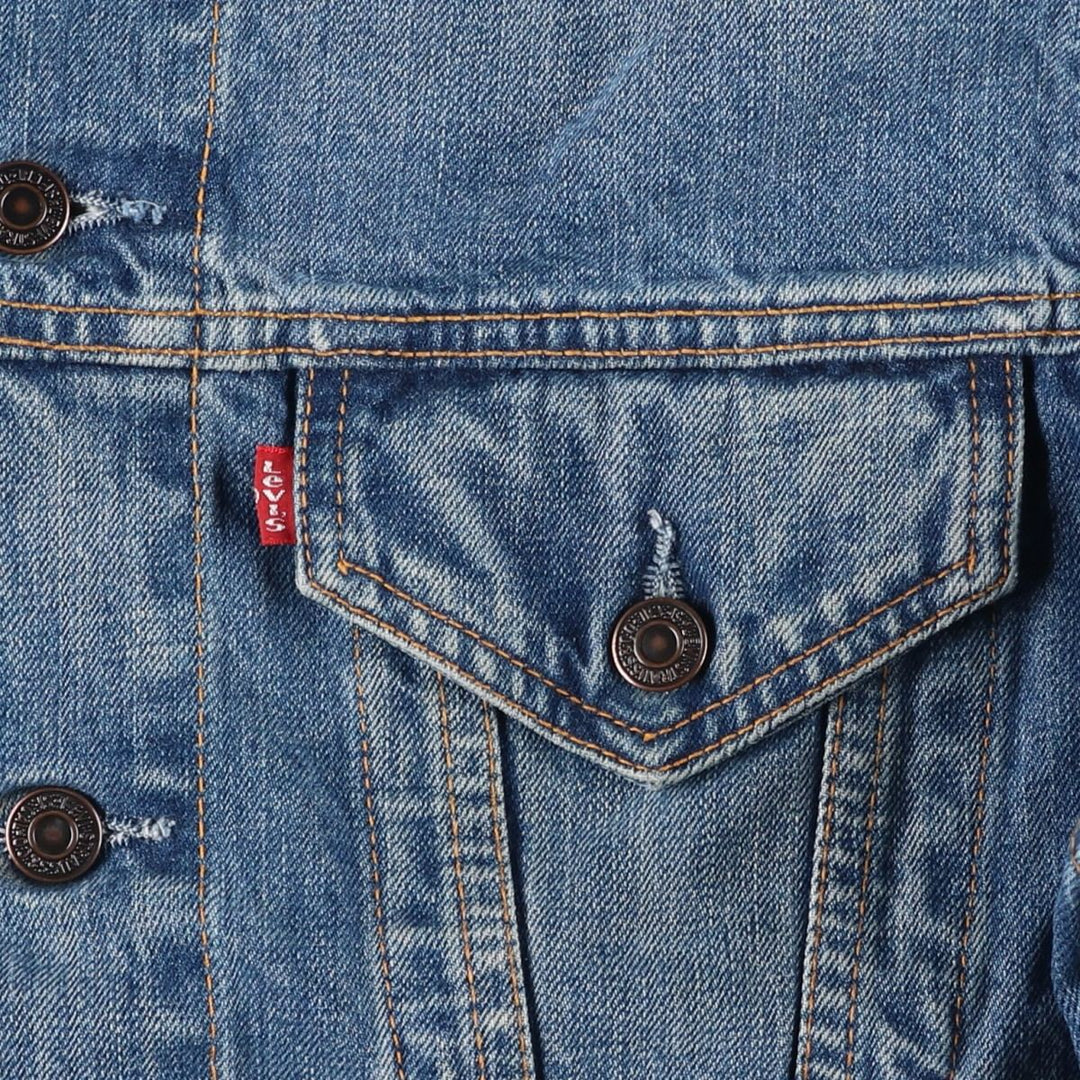 90'S Levi's 70500-0449 Euro Model Denim Jacket, Men's Size L, Vintage cotton blue type Vintage Second Hand