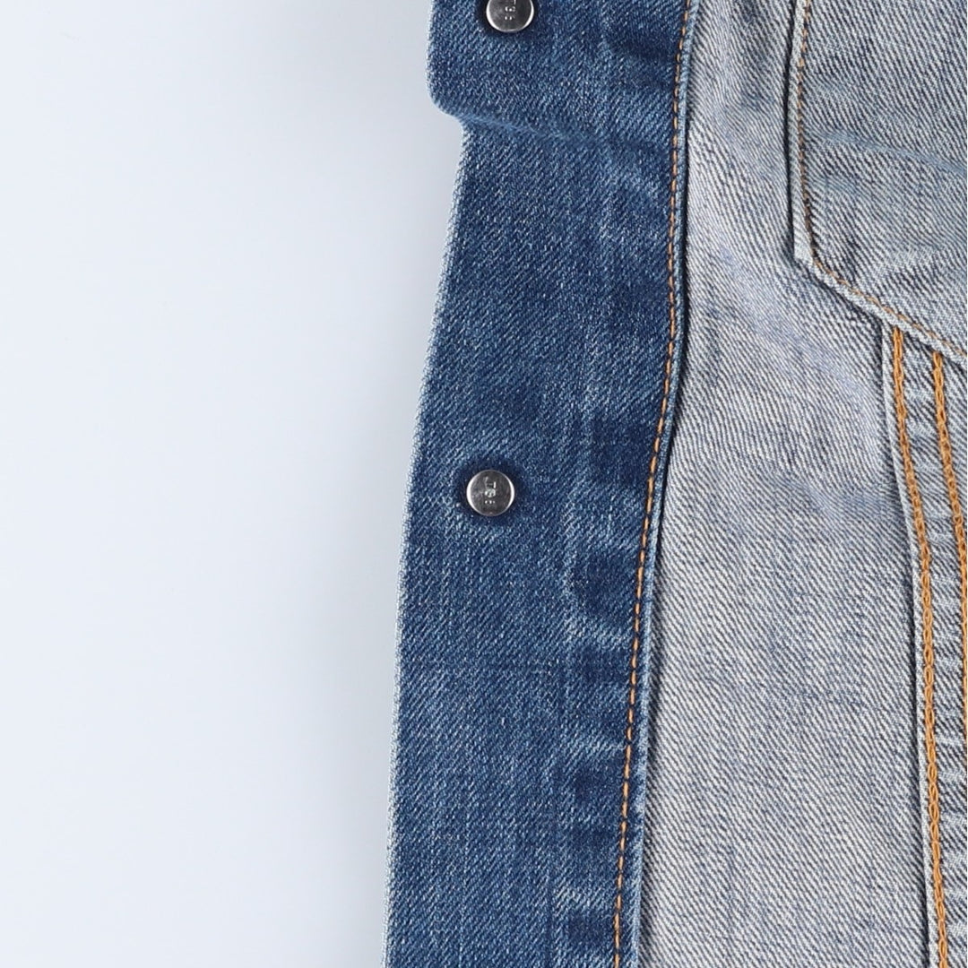 90'S Levi's 70500-0449 Euro Model Denim Jacket, Men's Size L, Vintage cotton blue type Vintage Second Hand
