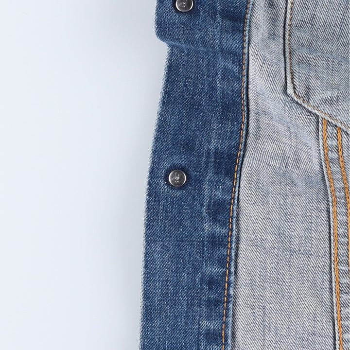 90'S Levi's 70500-0449 Euro Model Denim Jacket, Men's Size L, Vintage cotton blue type Vintage Second Hand
