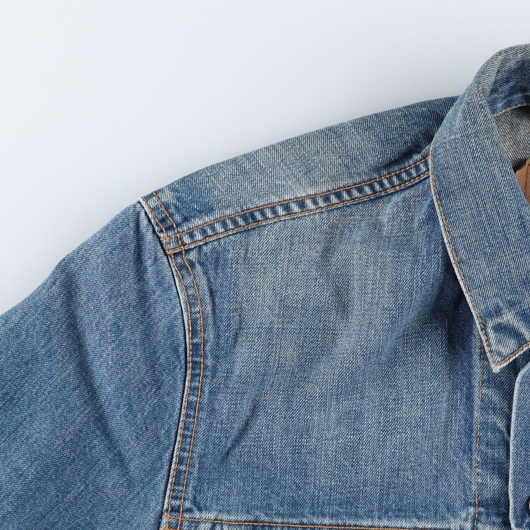 90'S Levi's 70500-0449 Euro Model Denim Jacket, Men's Size L, Vintage cotton blue type Vintage Second Hand