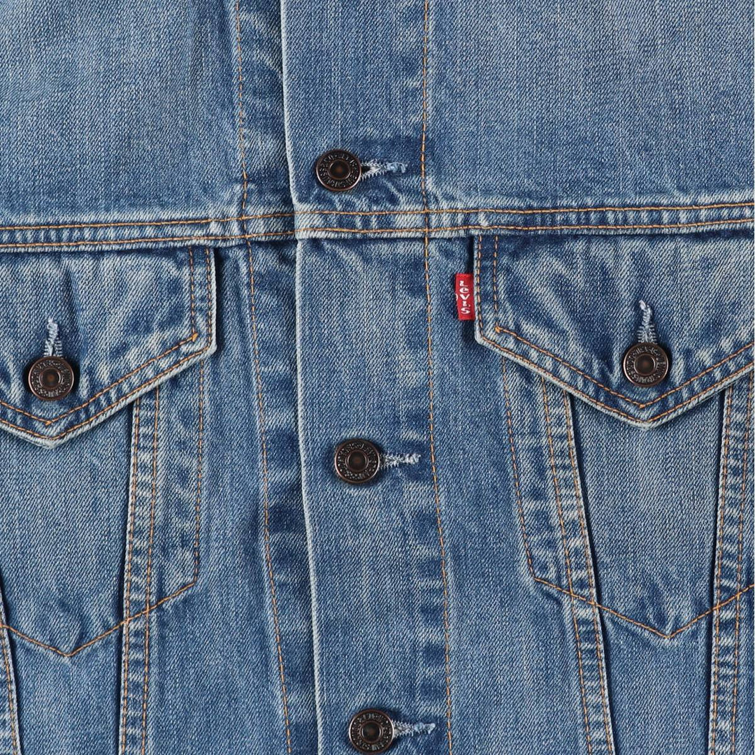 90'S Levi's 70500-0449 Euro Model Denim Jacket, Men's Size L, Vintage cotton blue type Vintage Second Hand
