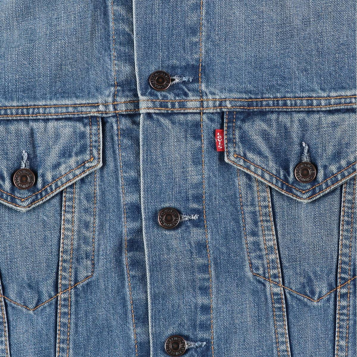 90'S Levi's 70500-0449 Euro Model Denim Jacket, Men's Size L, Vintage cotton blue type Vintage Second Hand