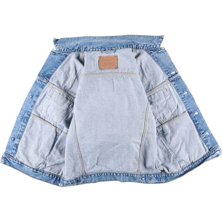 90'S Levi's 70503-0215 Denim Jacket, Men's Size L, Vintage cotton blue type Vintage Second Hand
