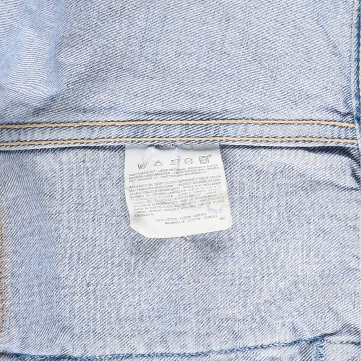 90'S Levi's 70503-0215 Denim Jacket, Men's Size L, Vintage cotton blue type Vintage Second Hand