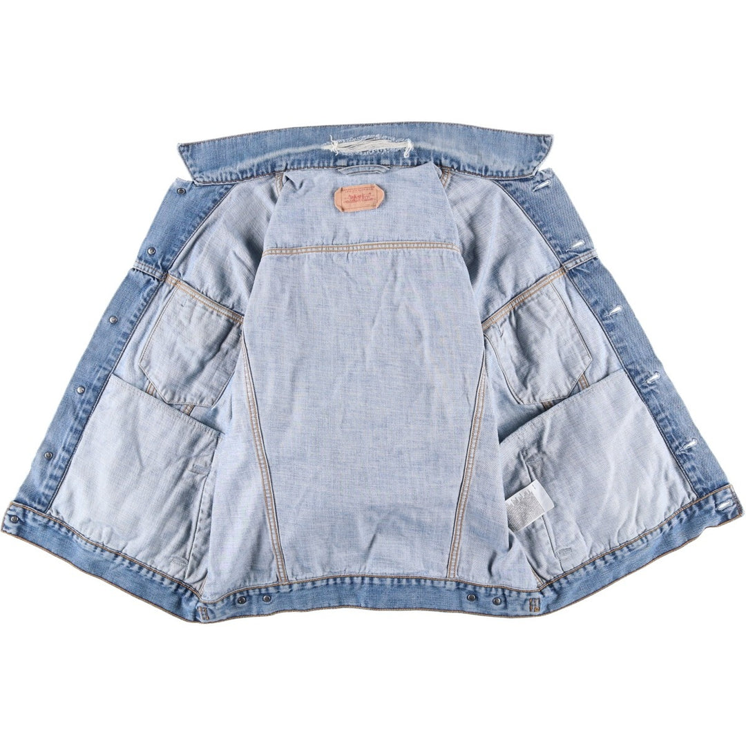 2000'S Levi's 70550-0414 Euro Model Denim Jacket, Men's Size XL cotton blue type Vintage Second Hand
