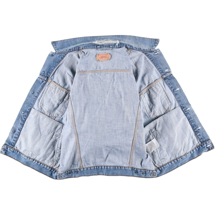 2000'S Levi's 70550-0414 Euro Model Denim Jacket, Men's Size XL cotton blue type Vintage Second Hand