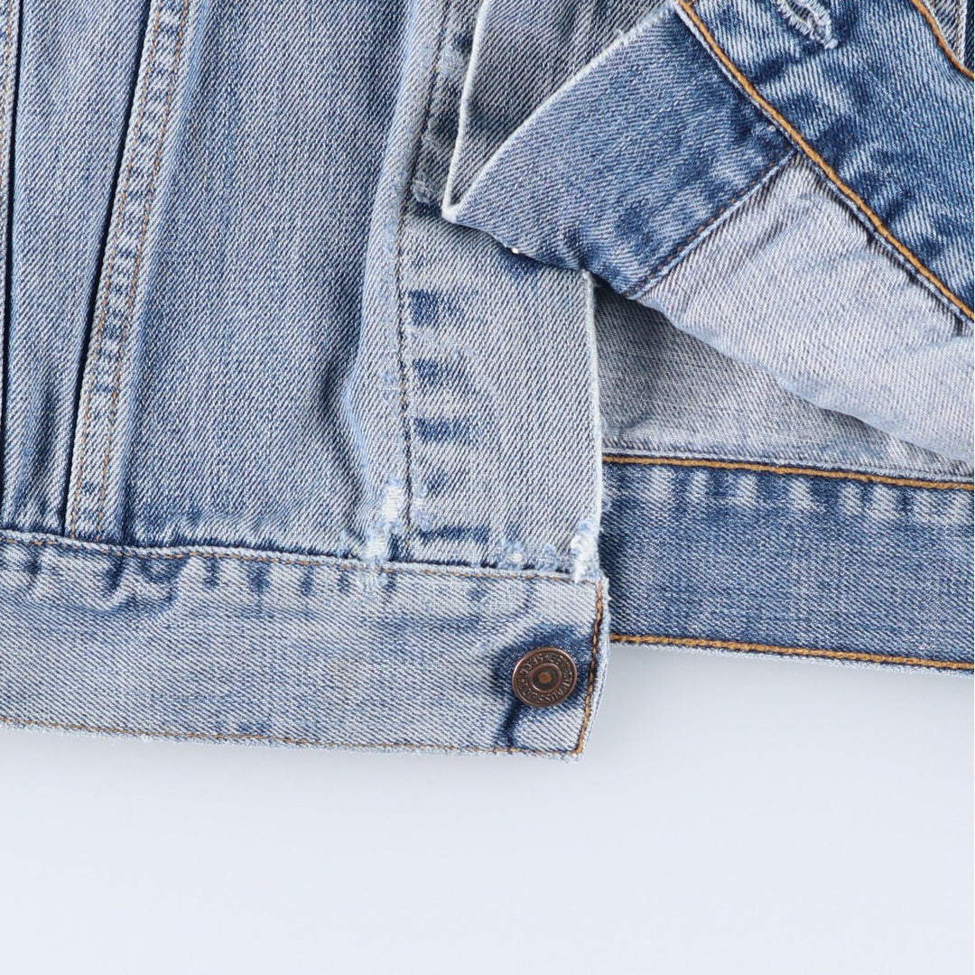 2000'S Levi's 70550-0414 Euro Model Denim Jacket, Men's Size XL cotton blue type Vintage Second Hand