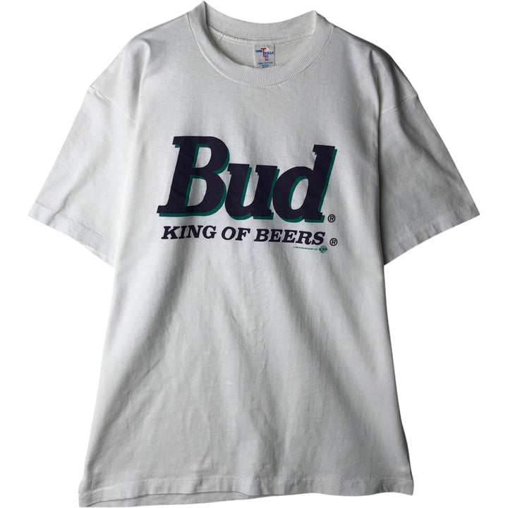 Vintage 90'S Short Hills Budweiser Advertising T-Shirt, Men's Size XL cotton white type Vintage Second Hand