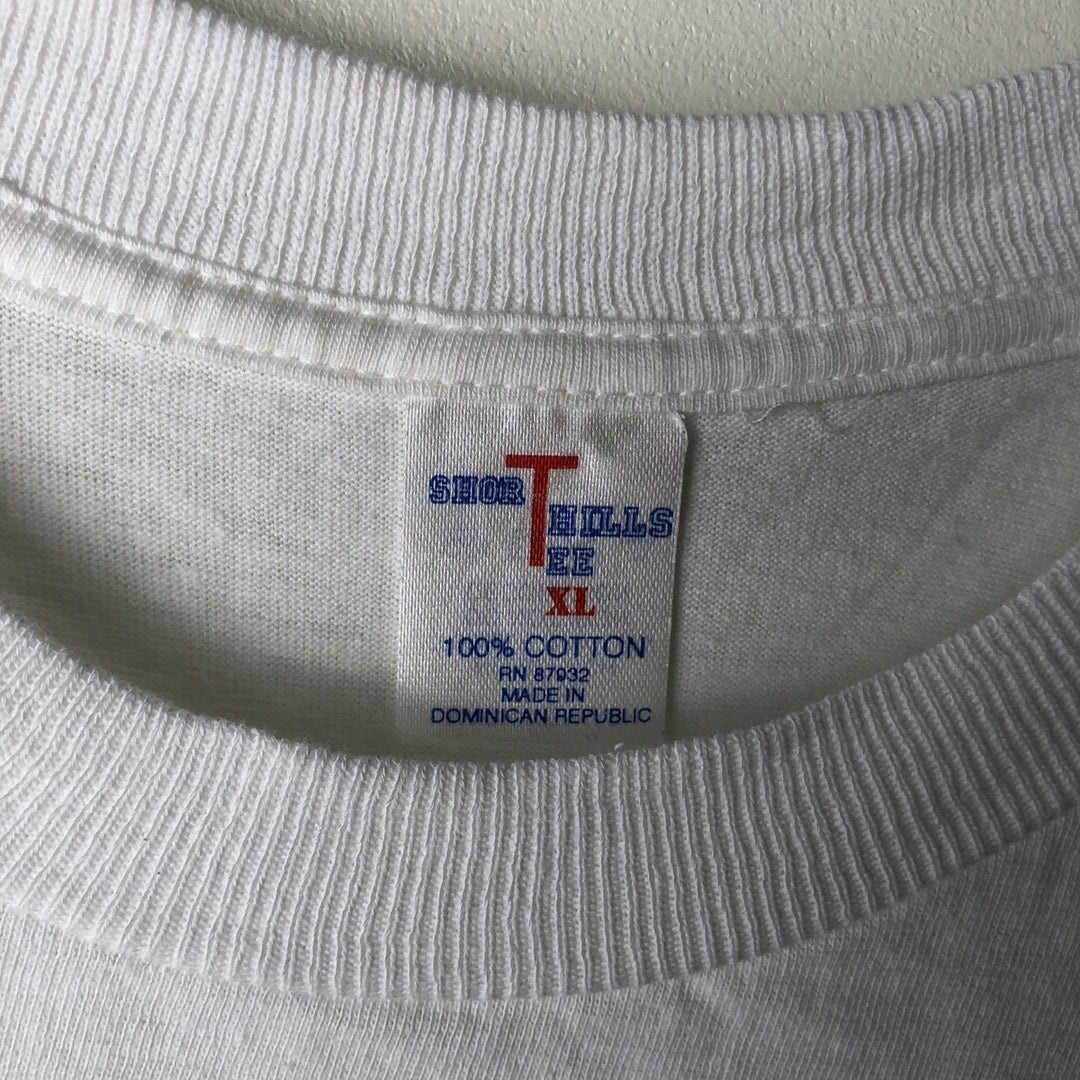 Vintage 90'S Short Hills Budweiser Advertising T-Shirt, Men's Size XL cotton white type Vintage Second Hand