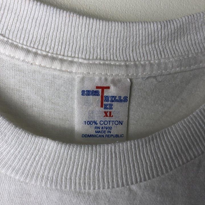 Vintage 90'S Short Hills Budweiser Advertising T-Shirt, Men's Size XL cotton white type Vintage Second Hand