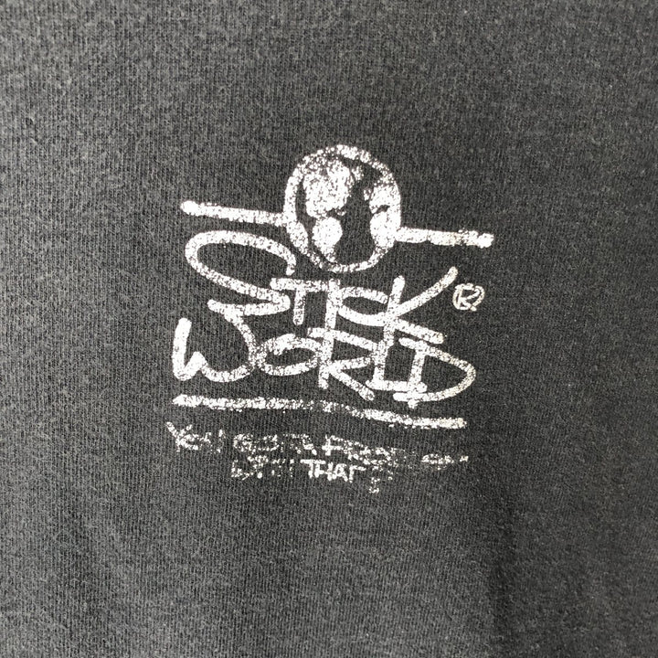 90'S Fruit of the Loom Message Print T-Shirt Made in USA Men's XL Vintage cotton black type Vintage Second Hand