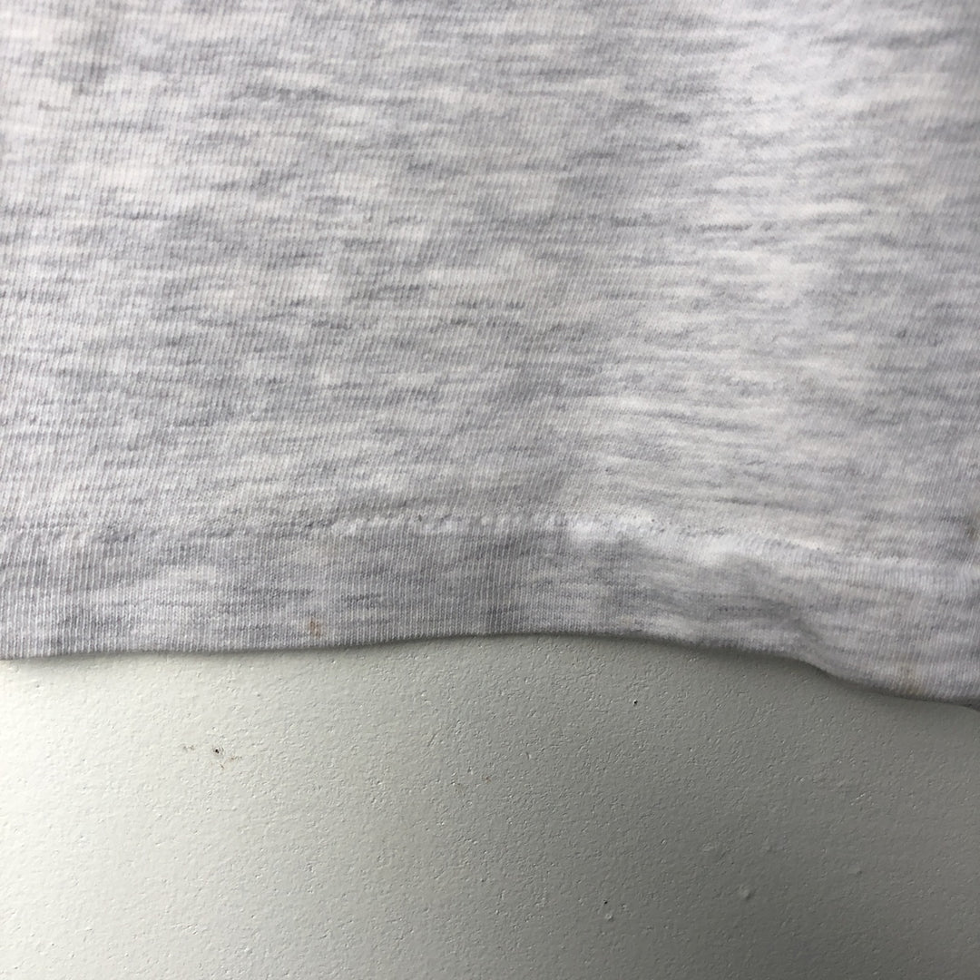 Vintage 90'S Hanes floral print T-shirt, made in the USA, men's size XL cotton gray type Vintage Second Hand