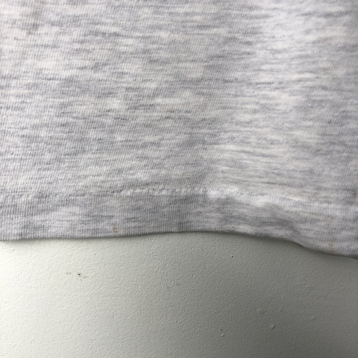 Vintage 90'S Hanes floral print T-shirt, made in the USA, men's size XL cotton gray type Vintage Second Hand