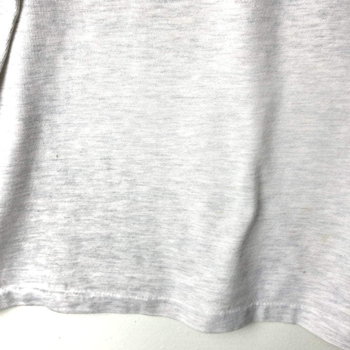 Vintage 90'S Hanes floral print T-shirt, made in the USA, men's size XL cotton gray type Vintage Second Hand