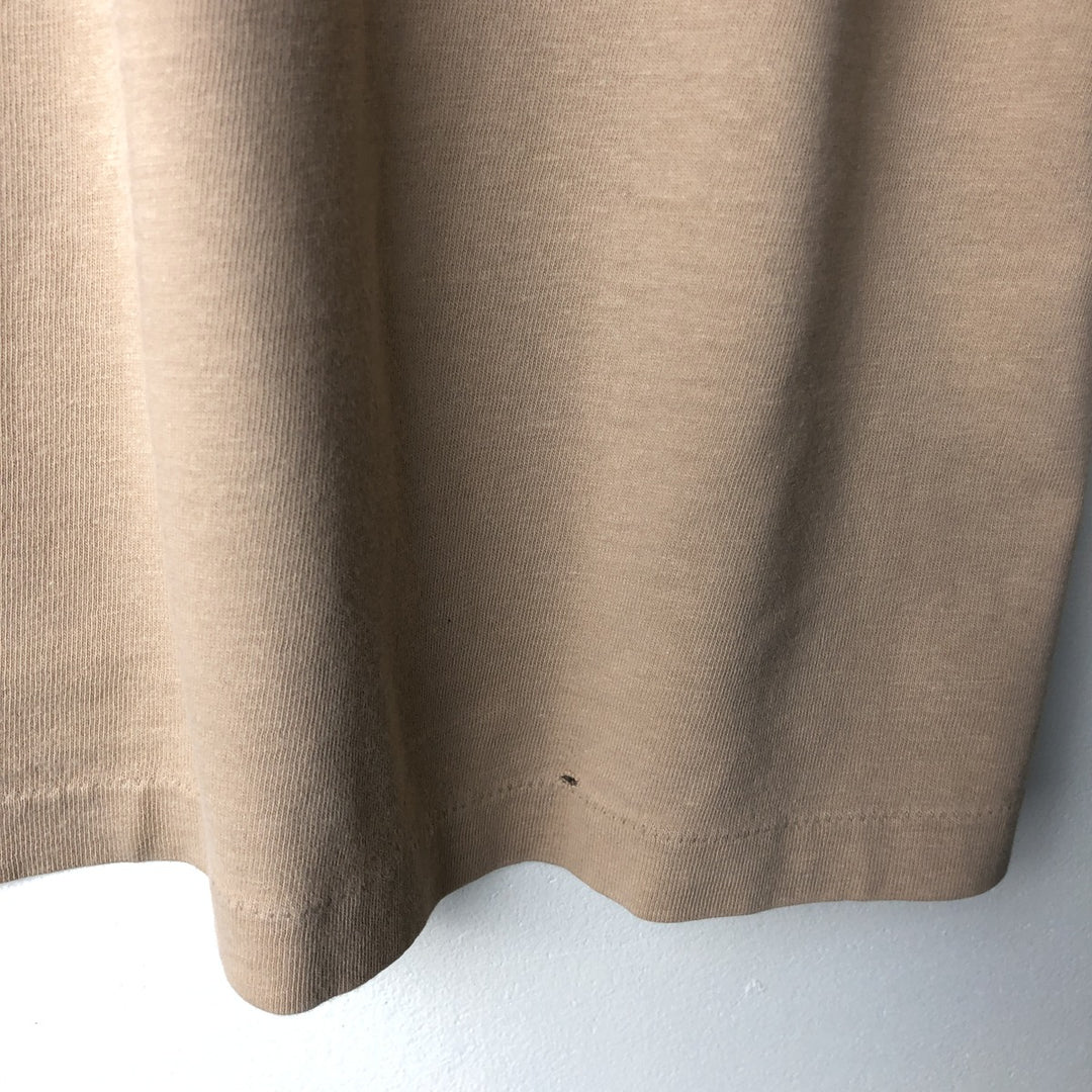 Vintage 90'S Hanes Skull Print T-Shirt, Made in USA, Men's XL cotton brown type Vintage Second Hand