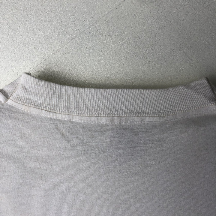 80'S SCREEN STARS Printed T-shirt, Men's, Size L, Vintage cotton white type Vintage Second Hand
