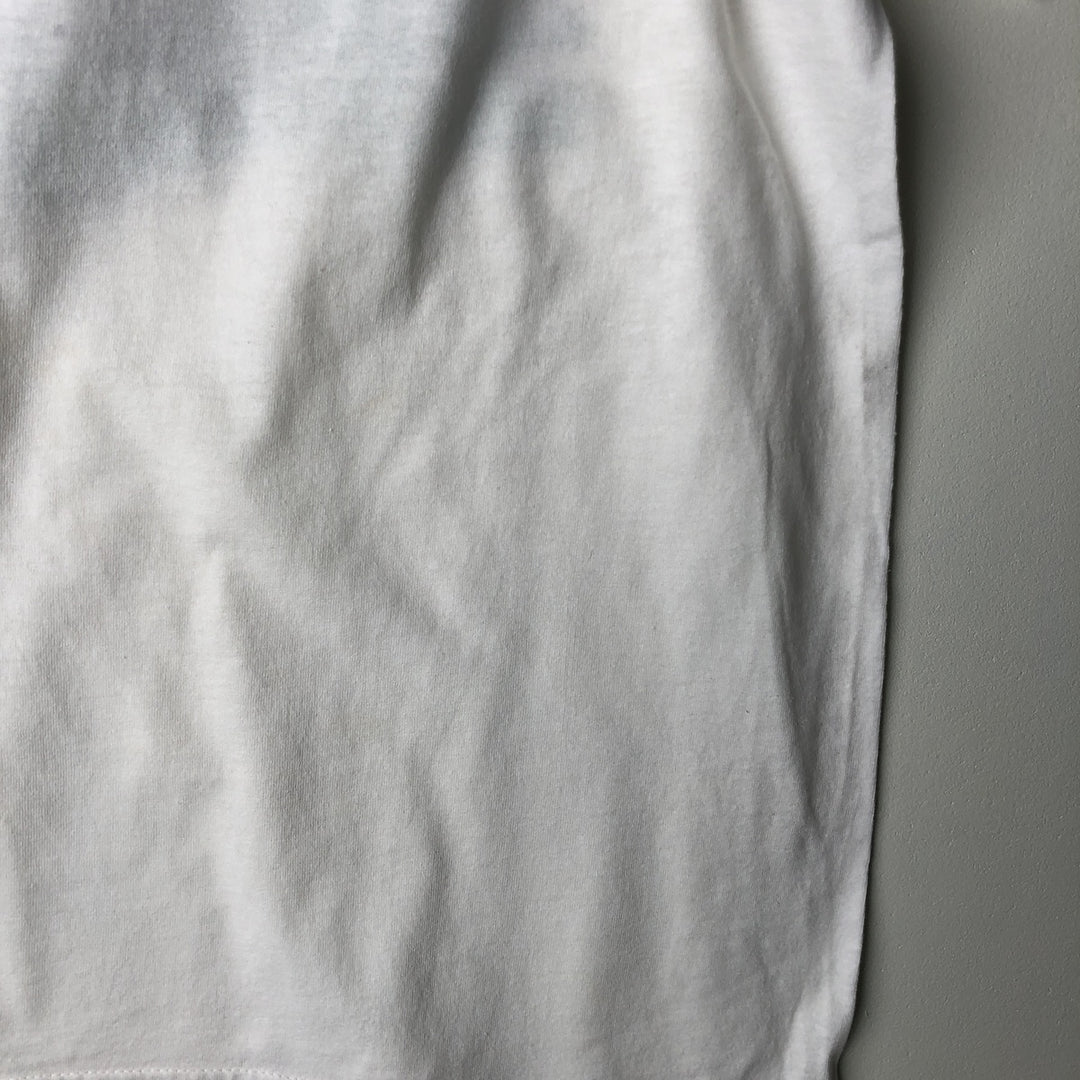 80'S SCREEN STARS Printed T-shirt, Men's, Size L, Vintage cotton white type Vintage Second Hand