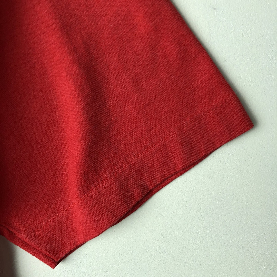Vintage 90'S Fruit of the Loom Best Annie print T-shirt, Made in USA, Men's Size L cotton red type Vintage Second Hand