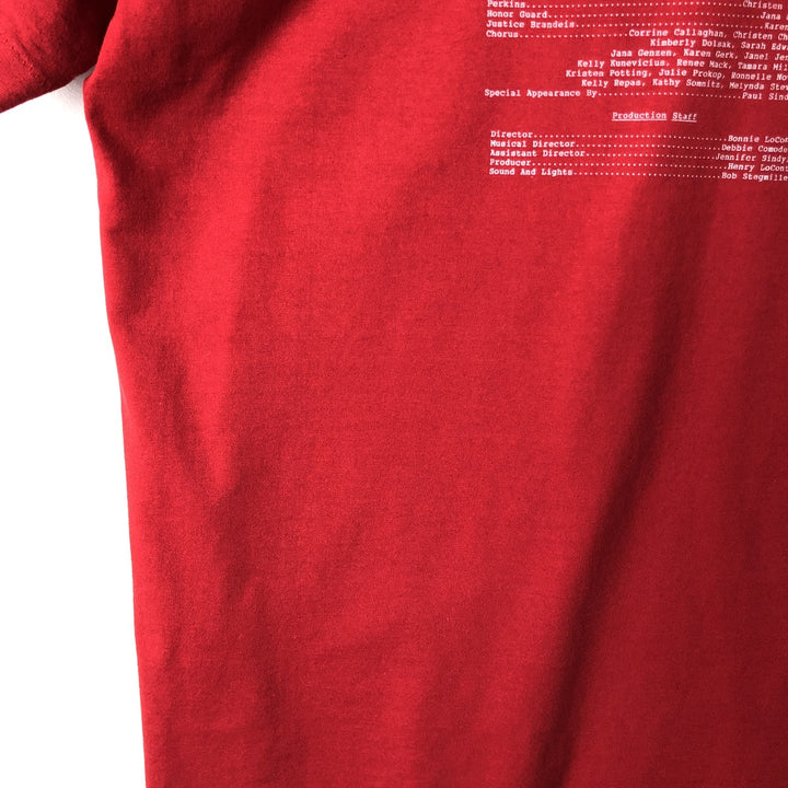 Vintage 90'S Fruit of the Loom Best Annie print T-shirt, Made in USA, Men's Size L cotton red type Vintage Second Hand