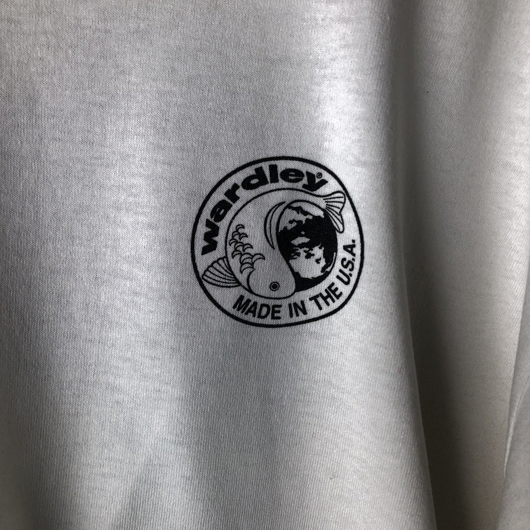 90'S Fruit of the Loom Best Fish Print T-Shirt, Made in USA, Men's XL, Vintage cotton white type Vintage Second Hand
