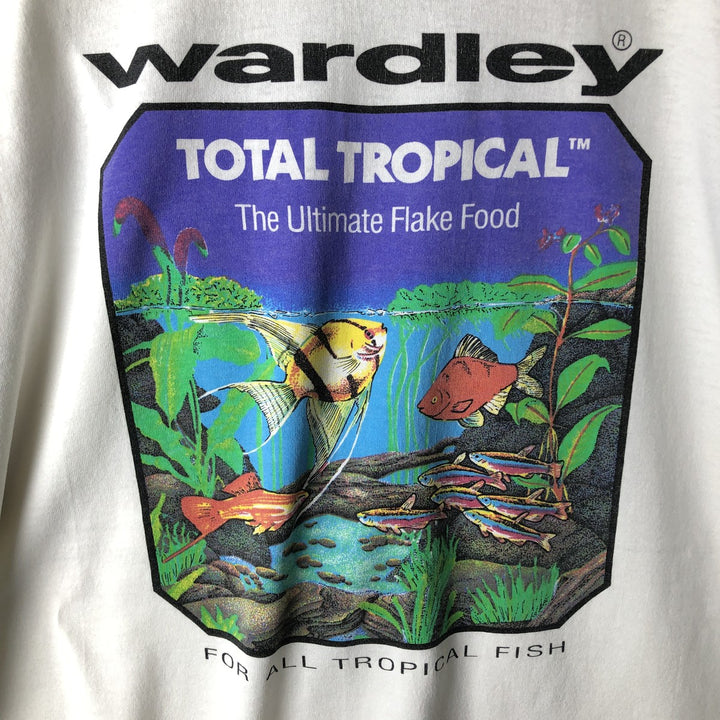 90'S Fruit of the Loom Best Fish Print T-Shirt, Made in USA, Men's XL, Vintage cotton white type Vintage Second Hand