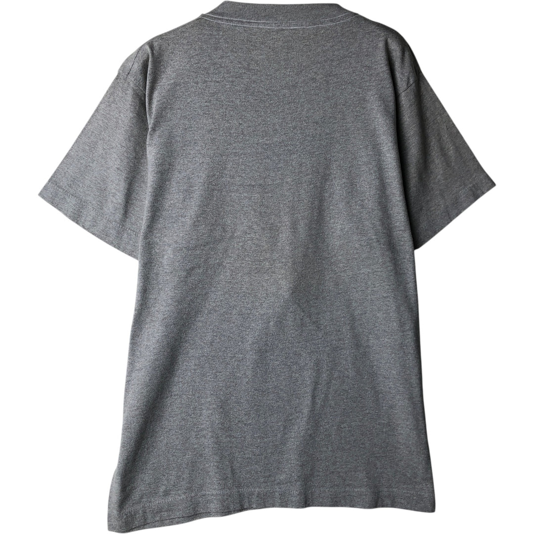 90'S SCREEN STARS Printed T-shirt Made in USA Men's L Vintage cotton gray type Vintage Second Hand