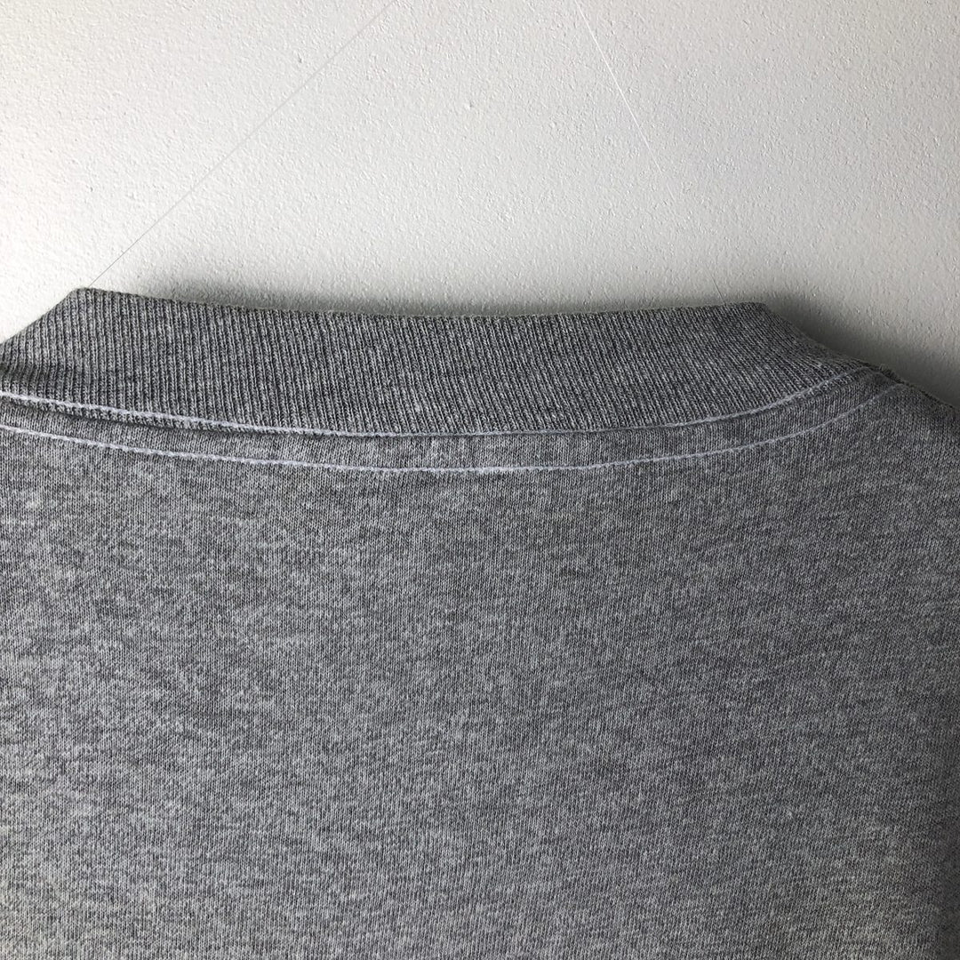90'S SCREEN STARS Printed T-shirt Made in USA Men's L Vintage cotton gray type Vintage Second Hand