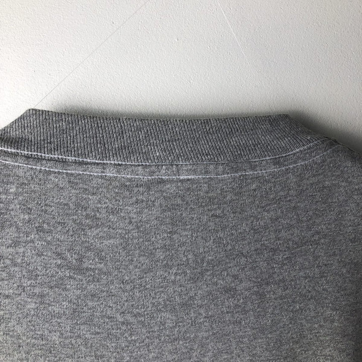 90'S SCREEN STARS Printed T-shirt Made in USA Men's L Vintage cotton gray type Vintage Second Hand