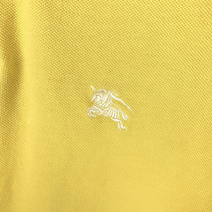 Burberry's BRIT short-sleeved polo shirt, men's size M cotton yellow type Vintage Second Hand