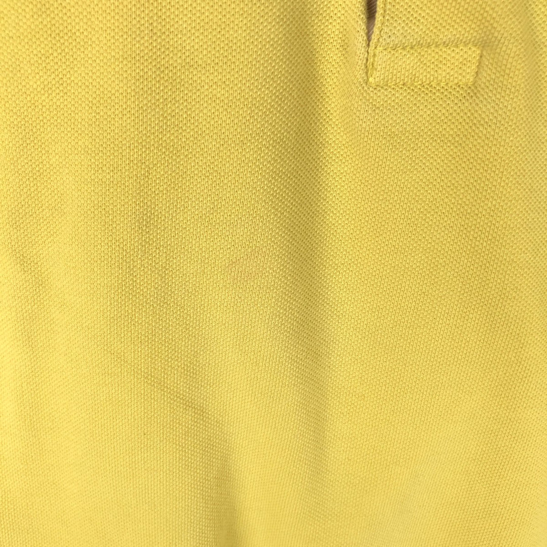 Burberry's BRIT short-sleeved polo shirt, men's size M cotton yellow type Vintage Second Hand