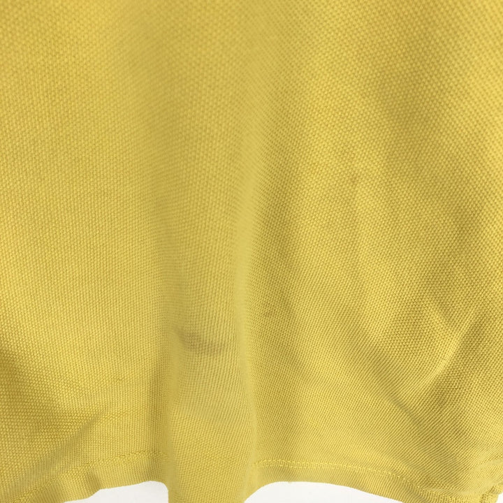Burberry's BRIT short-sleeved polo shirt, men's size M cotton yellow type Vintage Second Hand