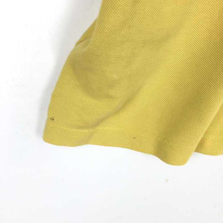 Burberry's BRIT short-sleeved polo shirt, men's size M cotton yellow type Vintage Second Hand