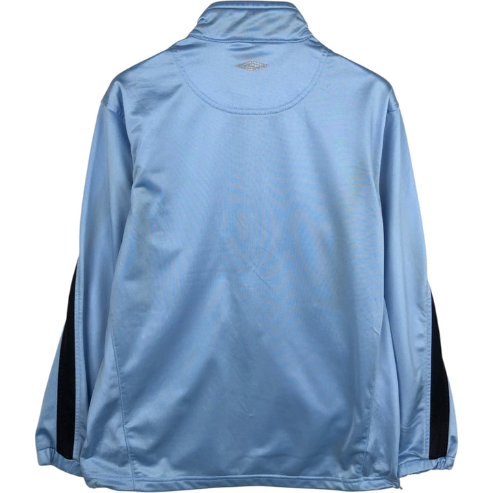 2000'S Umbro Jersey Track Jacket, Men's Size M polyester Blue type light blue Vintage Second Hand