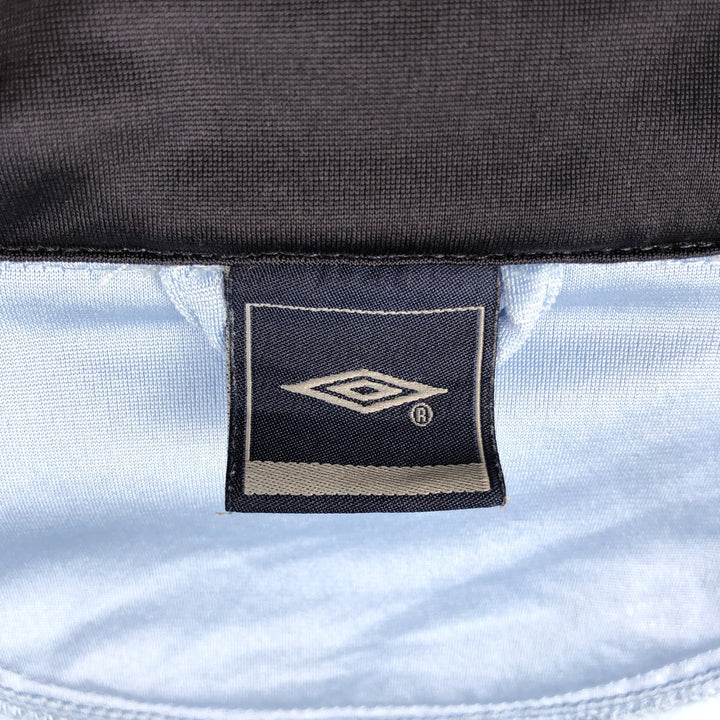 2000'S Umbro Jersey Track Jacket, Men's Size M polyester Blue type light blue Vintage Second Hand