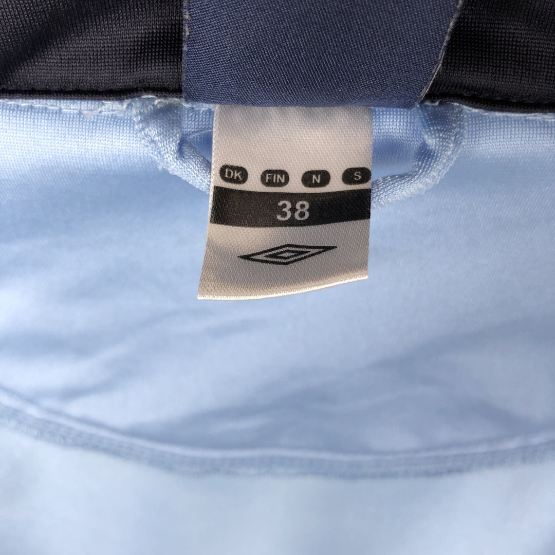 2000'S Umbro Jersey Track Jacket, Men's Size M polyester Blue type light blue Vintage Second Hand