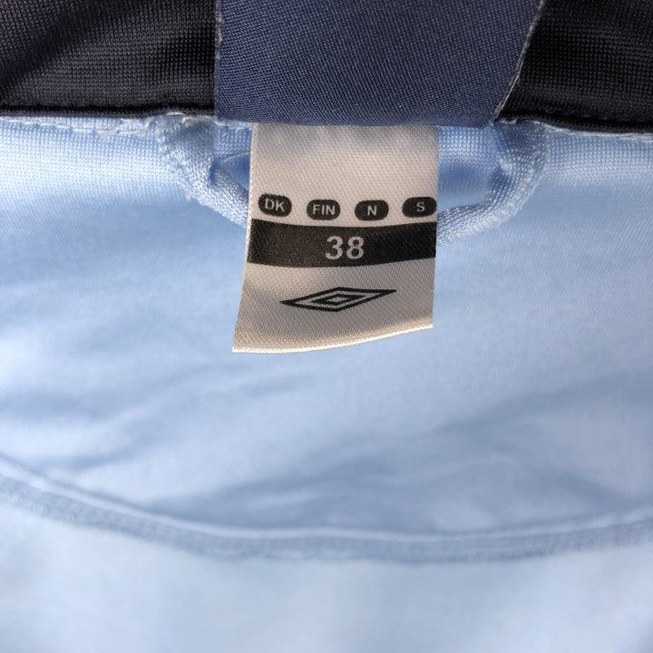 2000'S Umbro Jersey Track Jacket, Men's Size M polyester Blue type light blue Vintage Second Hand