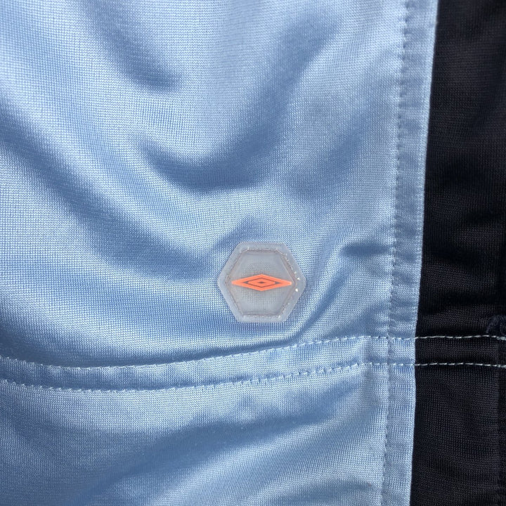 2000'S Umbro Jersey Track Jacket, Men's Size M polyester Blue type light blue Vintage Second Hand