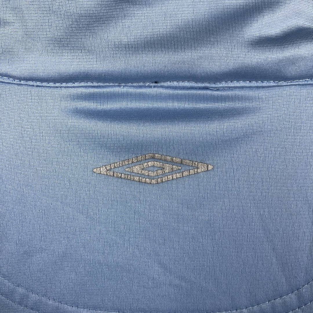 2000'S Umbro Jersey Track Jacket, Men's Size M polyester Blue type light blue Vintage Second Hand