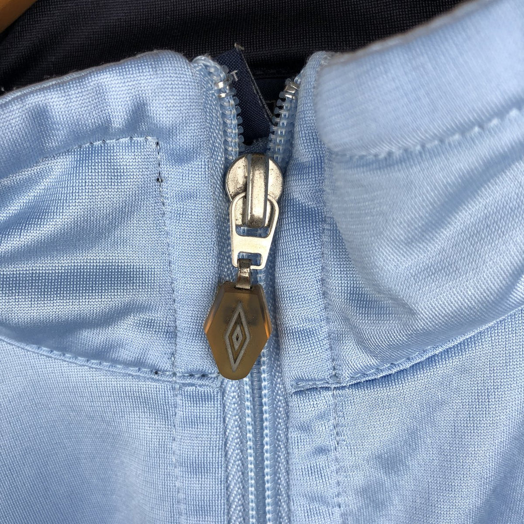2000'S Umbro Jersey Track Jacket, Men's Size M polyester Blue type light blue Vintage Second Hand