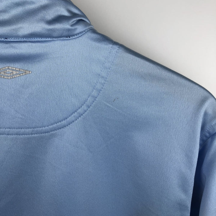 2000'S Umbro Jersey Track Jacket, Men's Size M polyester Blue type light blue Vintage Second Hand