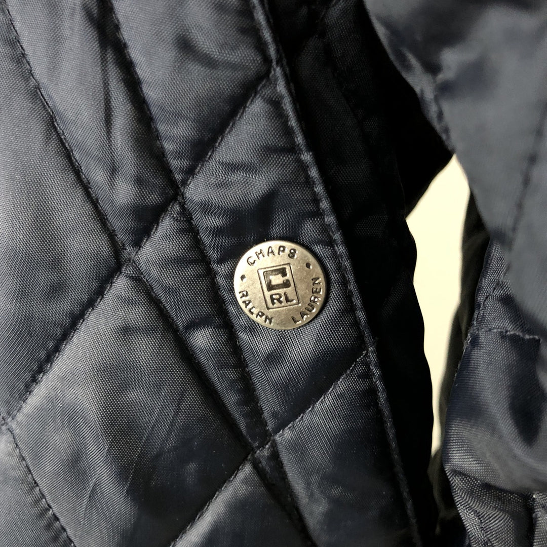Ralph Lauren CHAPS reversible quilted cotton jacket, men's size L cotton Green type dark green Vintage Second Hand
