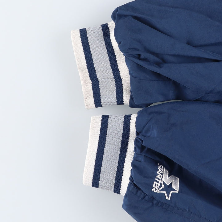 90'S Starter MLB New York Yankees Half-Snap Nylon Pullover, Men's Size L Nylon navy blue type Vintage Second Hand