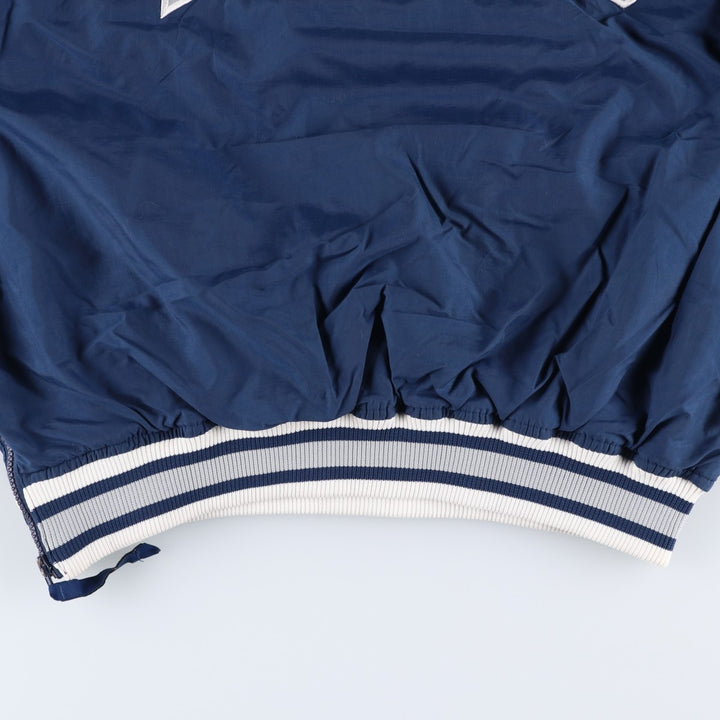 90'S Starter MLB New York Yankees Half-Snap Nylon Pullover, Men's Size L Nylon navy blue type Vintage Second Hand