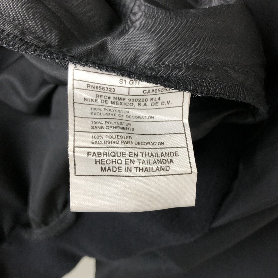 Nike Half Snap Warm-Up Pullover, Men's Size Medium polyester black type Vintage Second Hand