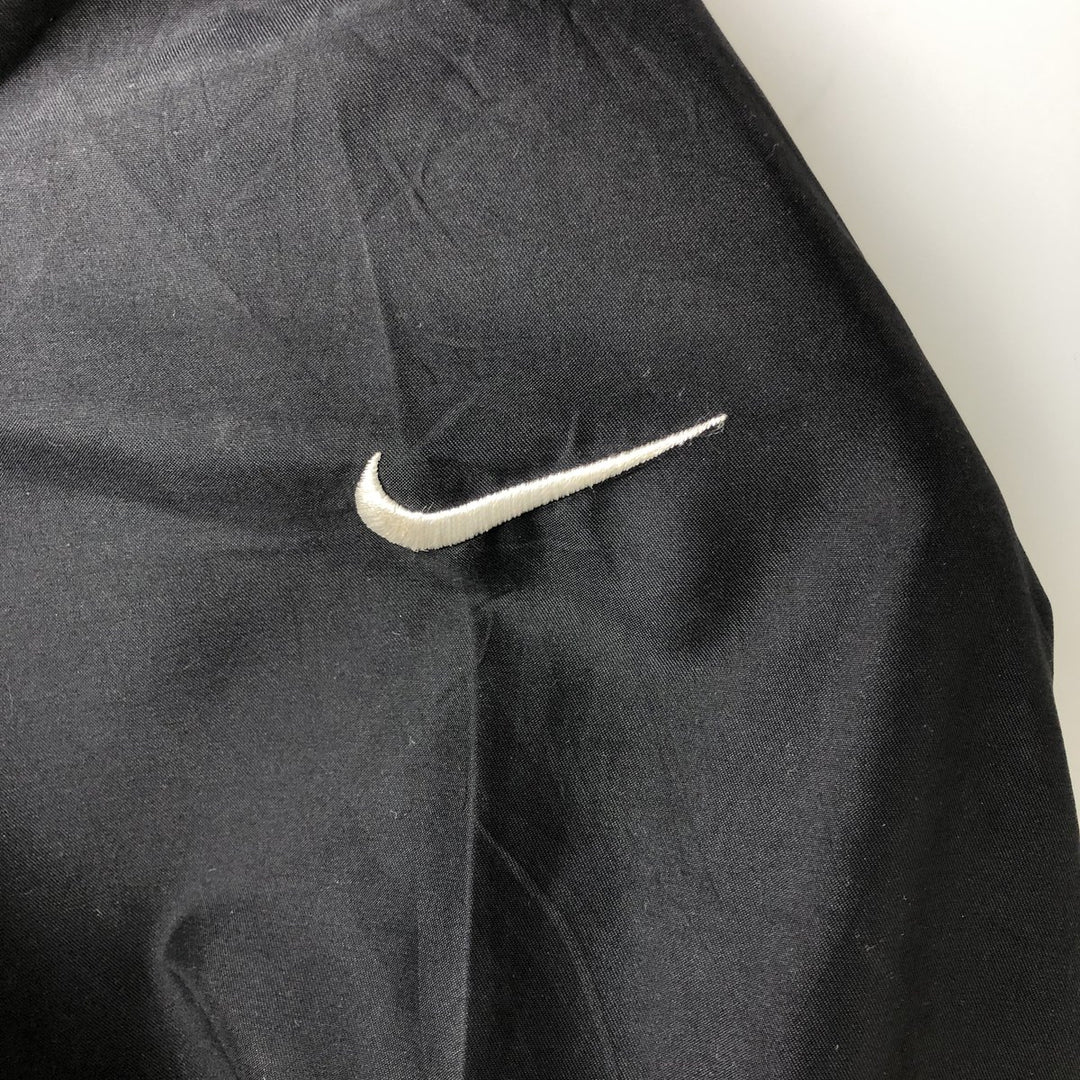 Nike Half Snap Warm-Up Pullover, Men's Size Medium polyester black type Vintage Second Hand